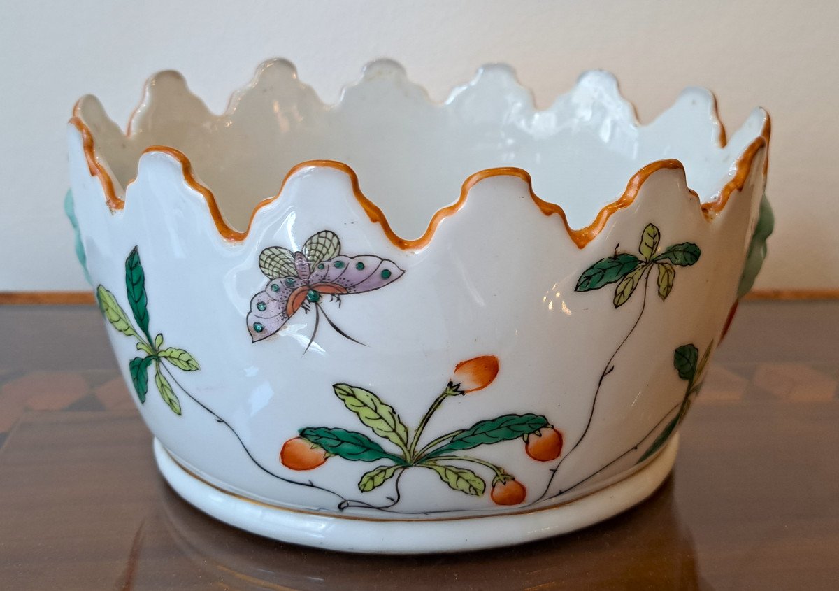 Coupe Verrière En Porcelaine De Chine Aux Papillons