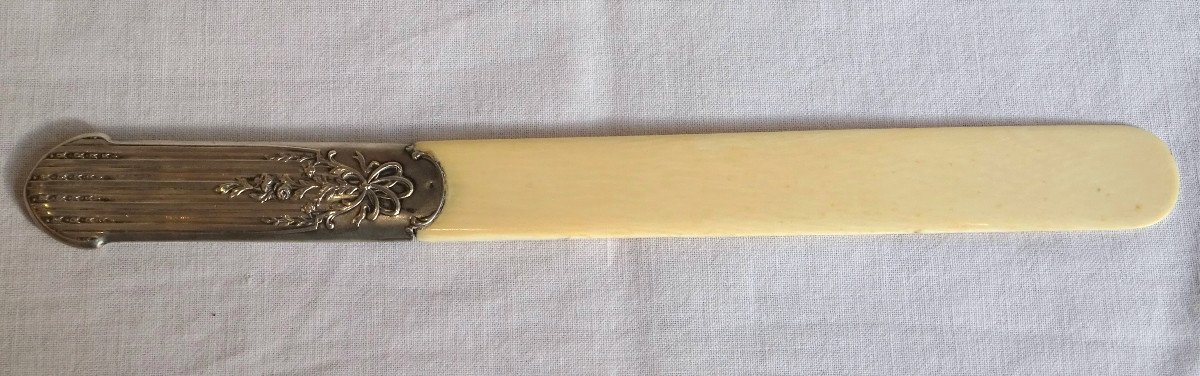 Louis XVI Style Silver Letter Opener-photo-2