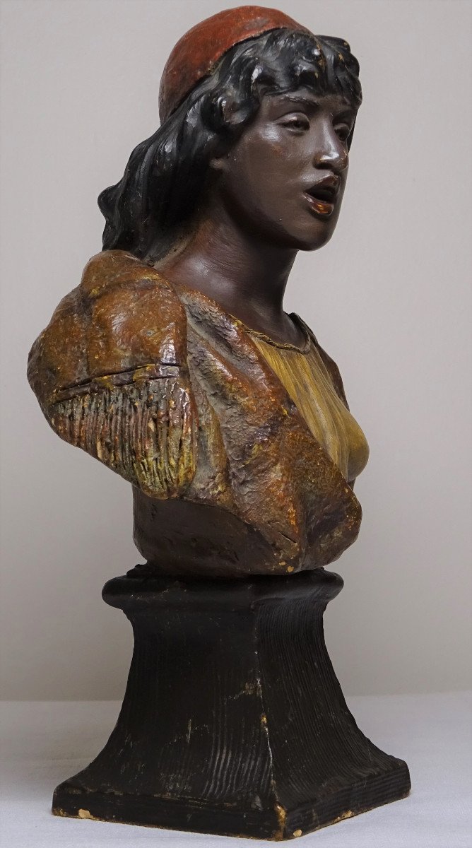 Goldscheider - Bust Of Oriental Woman-photo-3