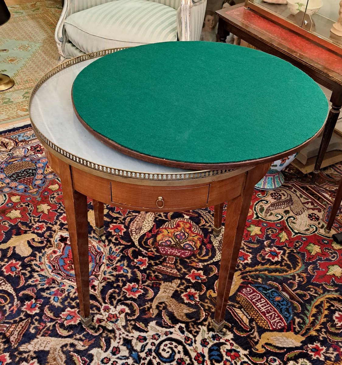 19th Century Mahogany Hot Water Bottle Table-photo-6