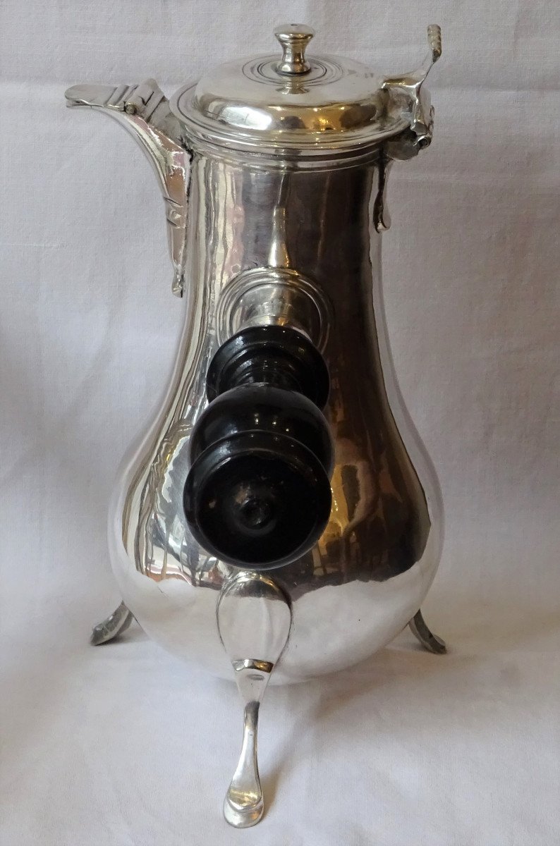 18th Century Silver Plated Metal Jug-photo-2