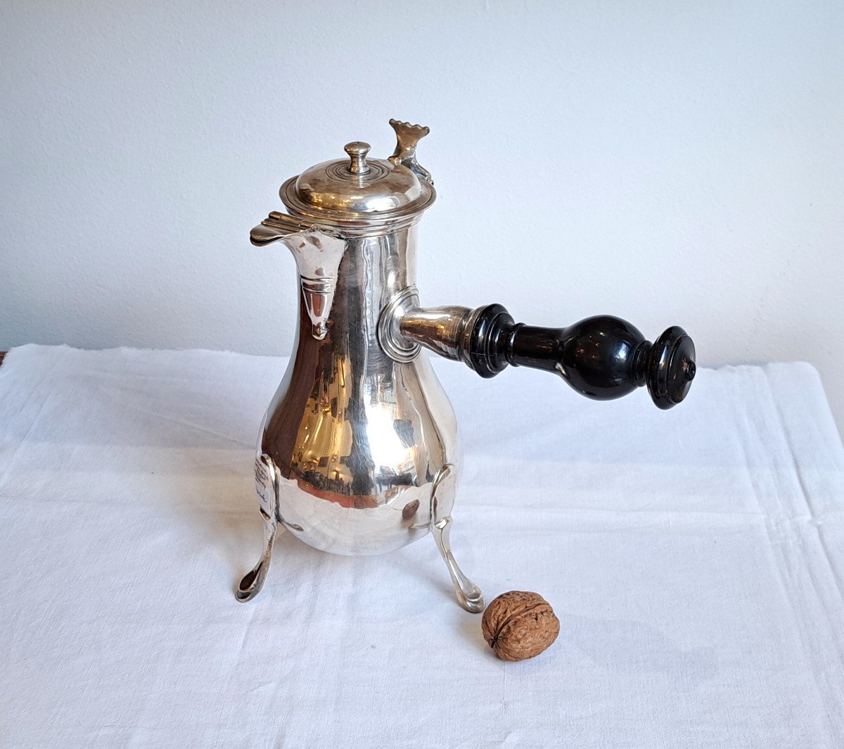 18th Century Silver Plated Metal Jug-photo-2