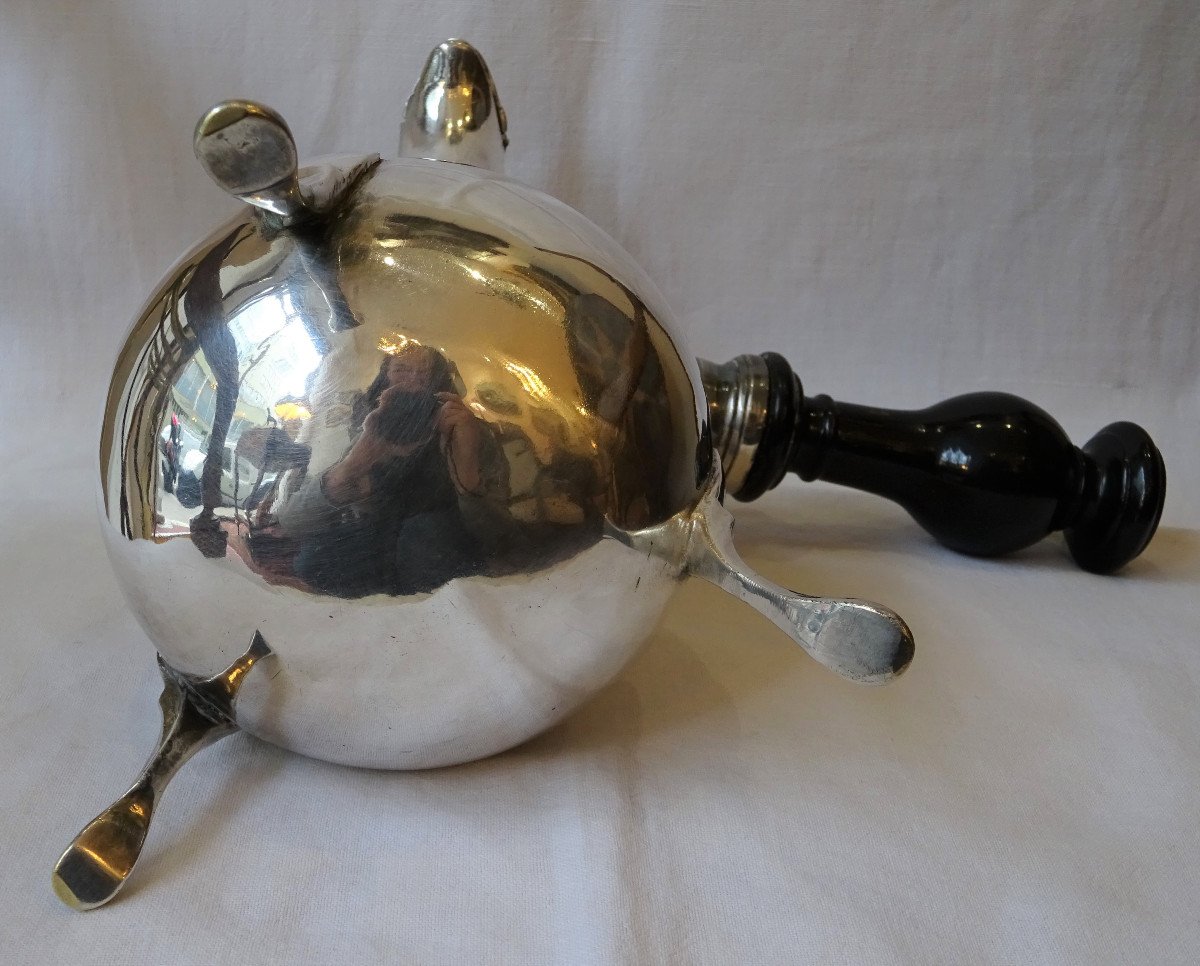 18th Century Silver Plated Metal Jug-photo-4