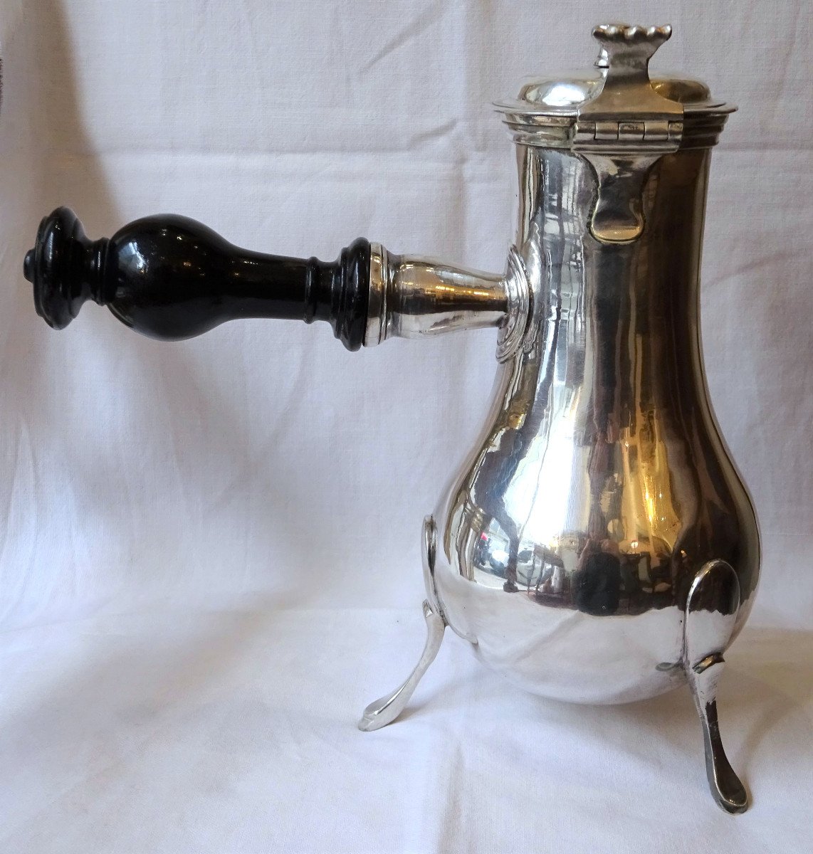 18th Century Silver Plated Metal Jug-photo-1