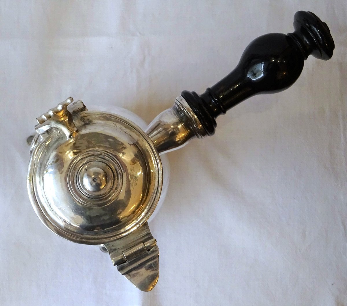 18th Century Silver Plated Metal Jug-photo-2