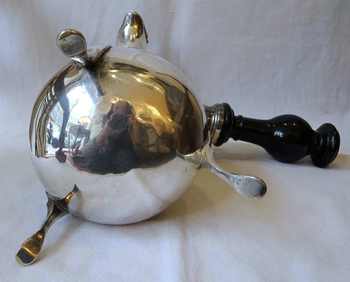 18th Century Silver Plated Metal Jug-photo-4
