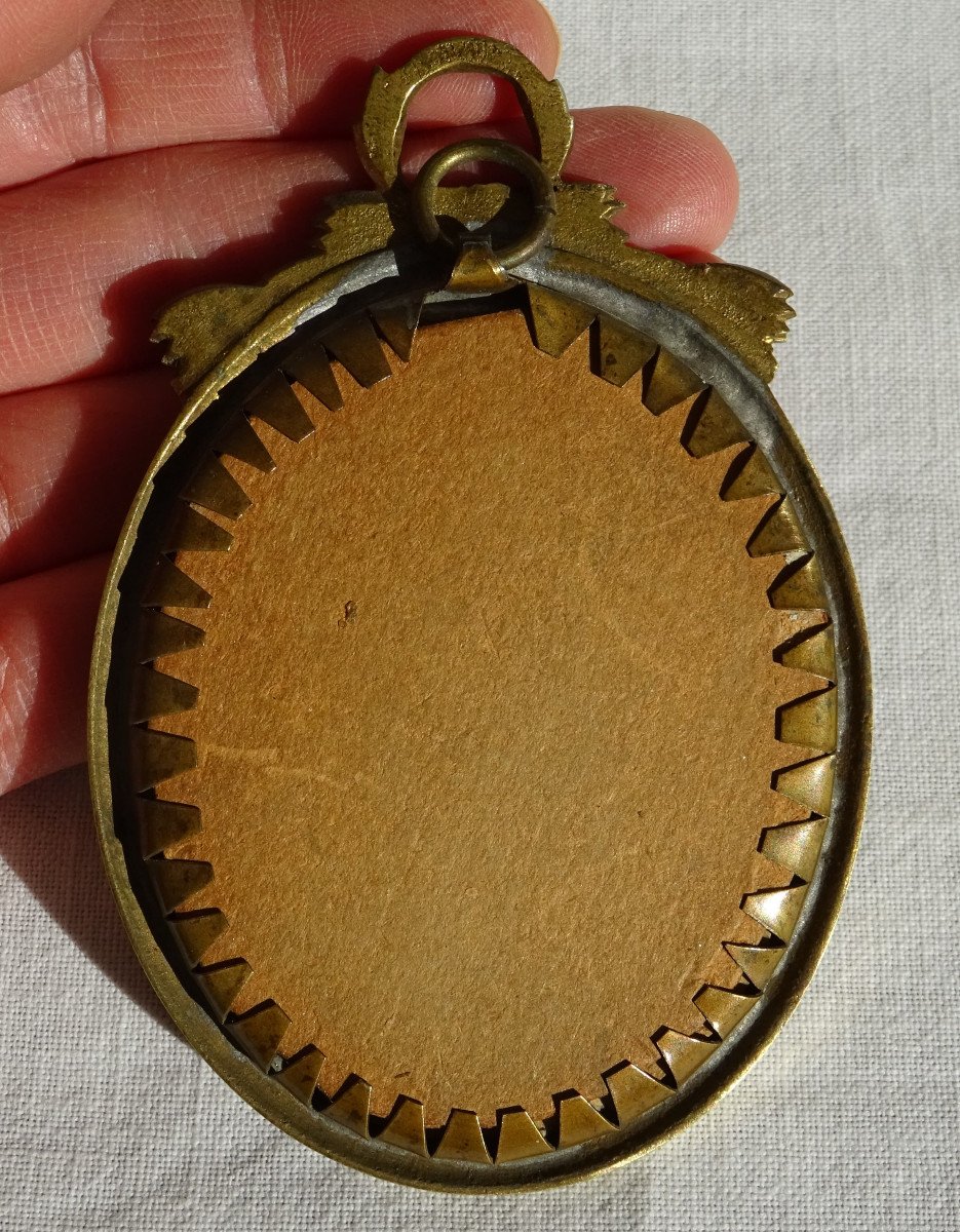 18th Century Miniature Portrait Of A Child-photo-3