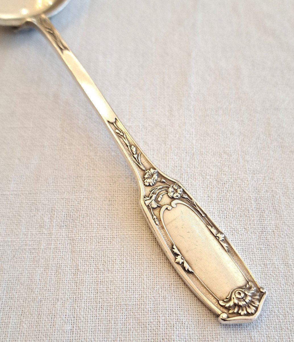 Cream Spoon Ladle In Sterling Silver Alphonse Debain-photo-2