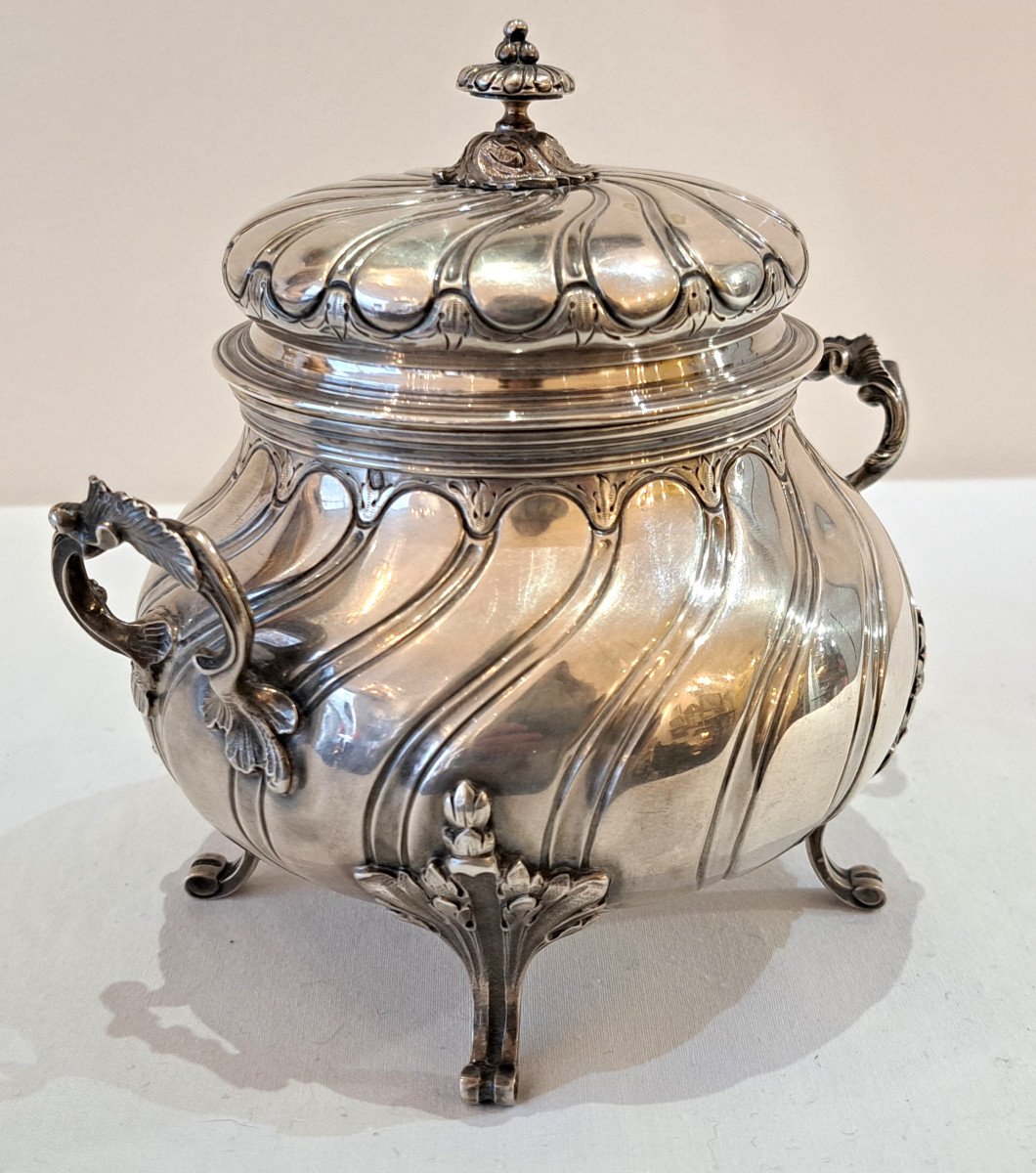 19th Century Silver Sugar Bowl -photo-3