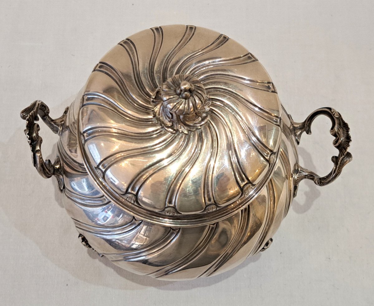 19th Century Silver Sugar Bowl -photo-4