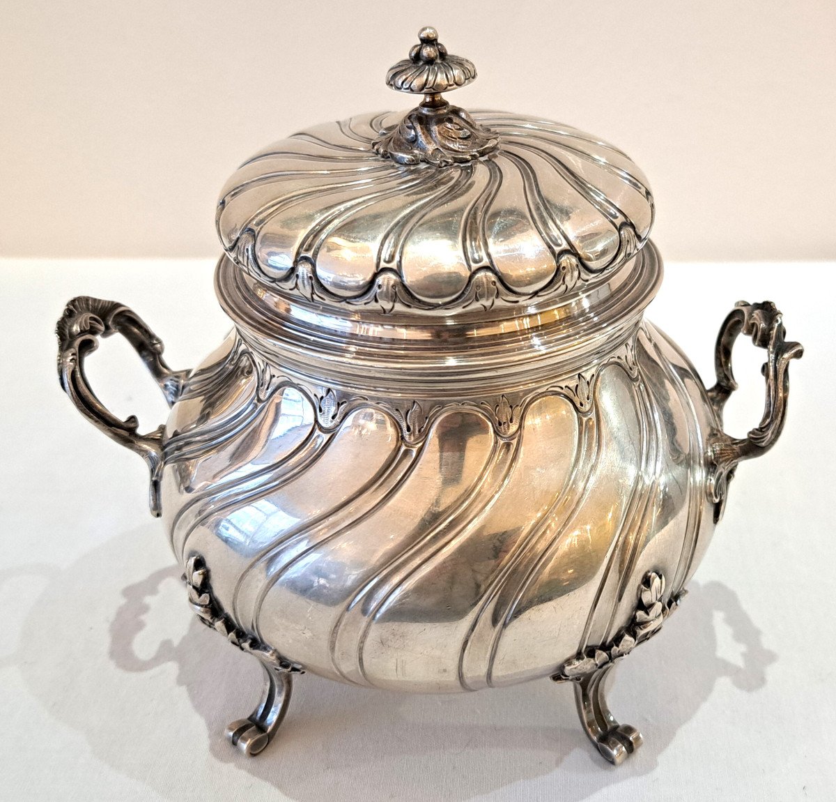 19th Century Silver Sugar Bowl -photo-8