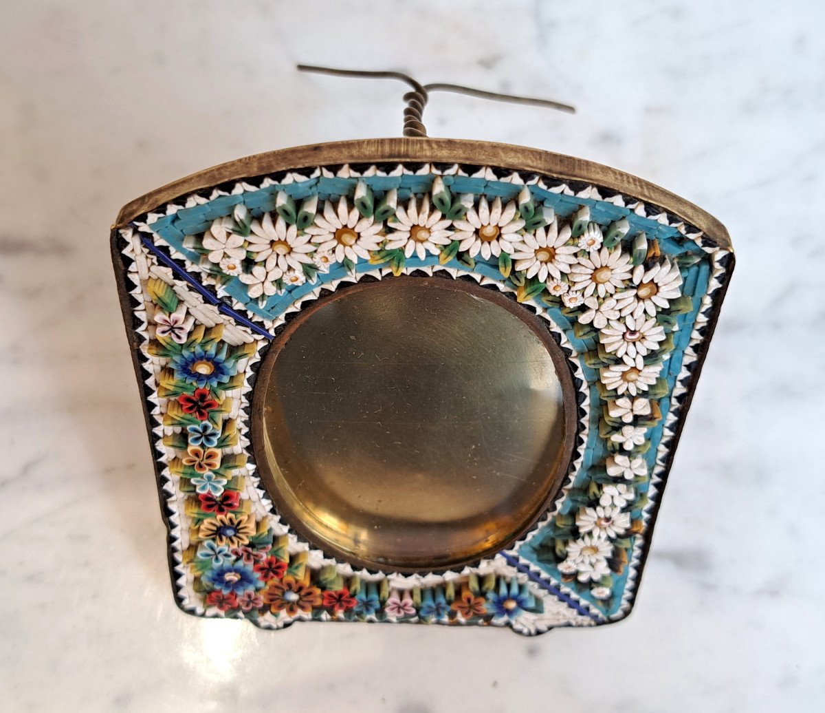Photo Holder Frame In Micro Mosaic Italy Circa 1900-photo-6