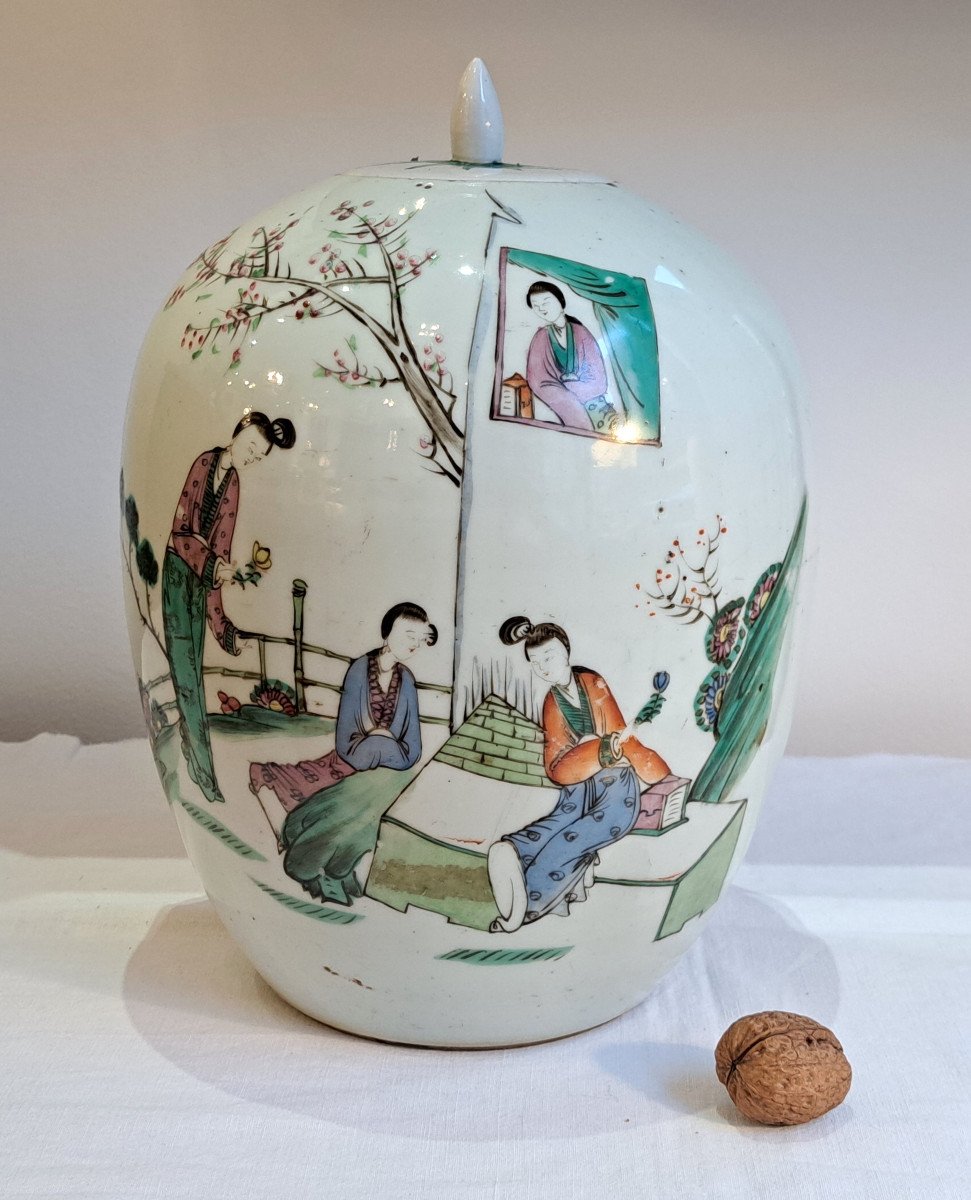 Chinese Porcelain Covered Ginger Jar-photo-2