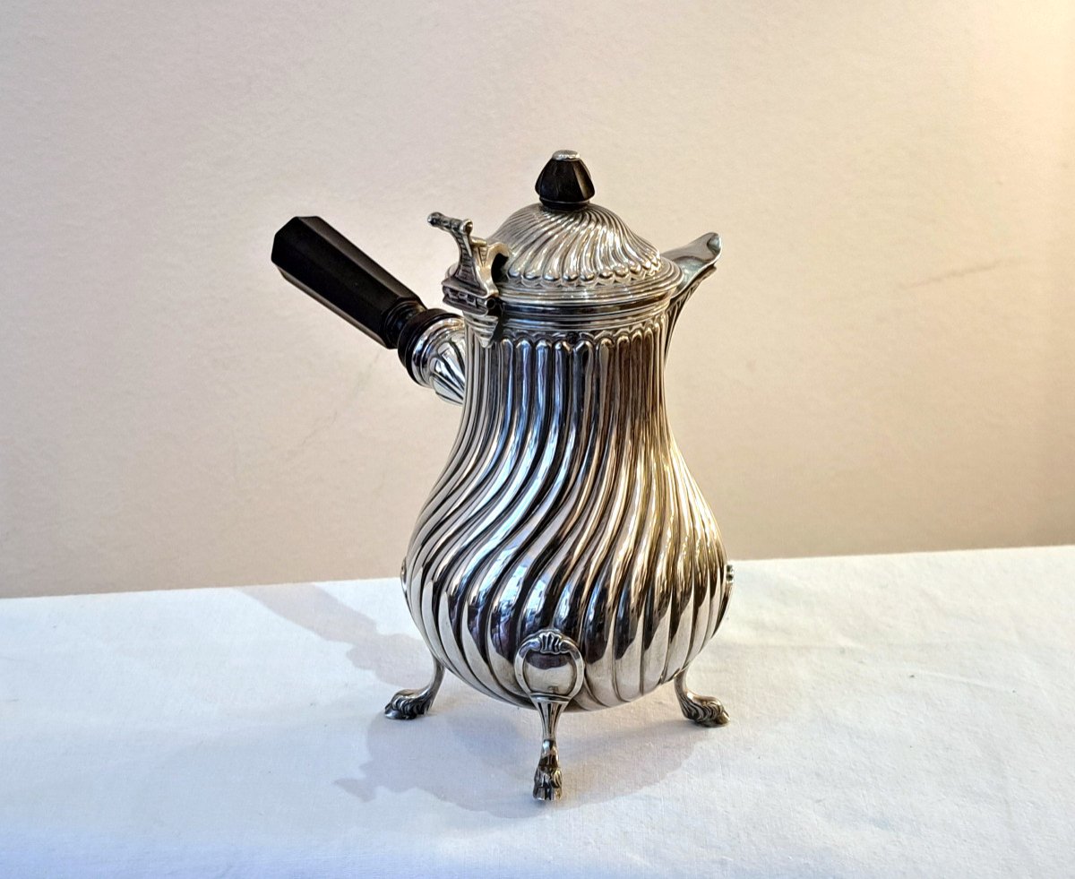 Louis XV Style Solid Silver Self-egoist Coffee Pot-photo-1