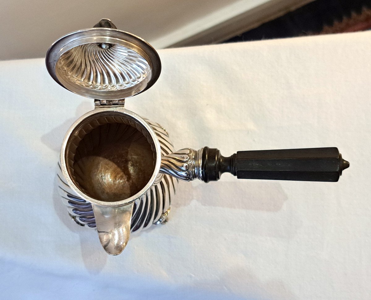 Louis XV Style Solid Silver Self-egoist Coffee Pot-photo-5