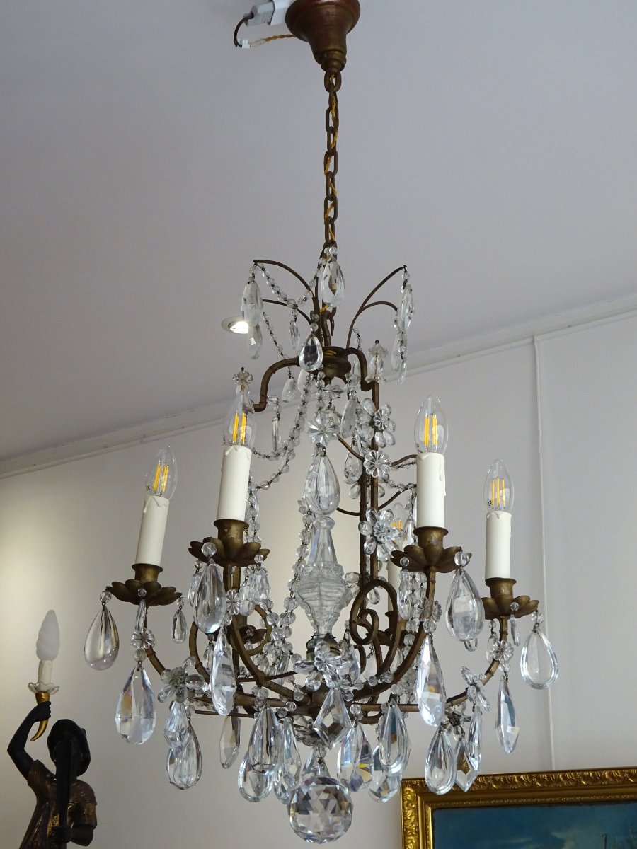 Maison Baguès - 6-light Tassel Cage Chandelier -photo-3