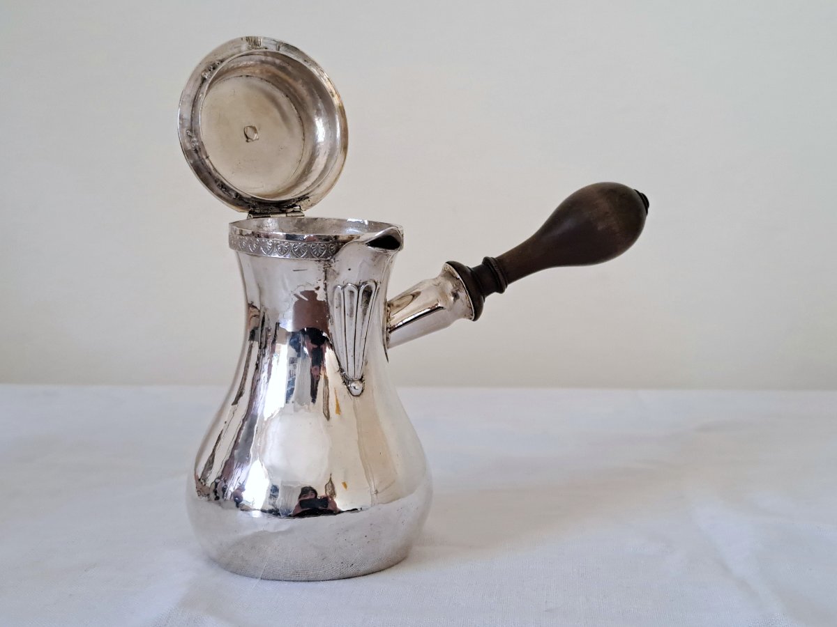 Cafetière égoïste En Argent Massif Poinçon Coq Empire-photo-7