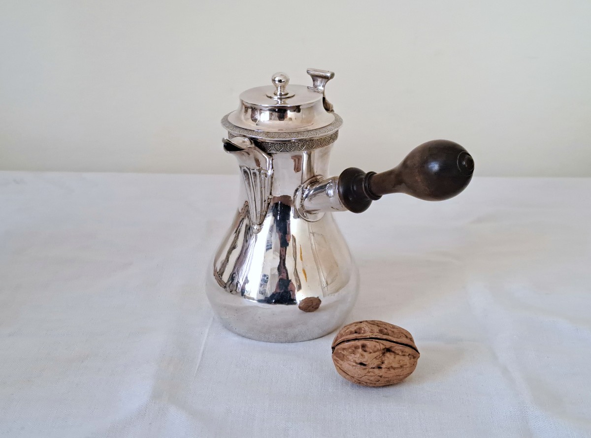 Cafetière égoïste En Argent Massif Poinçon Coq Empire