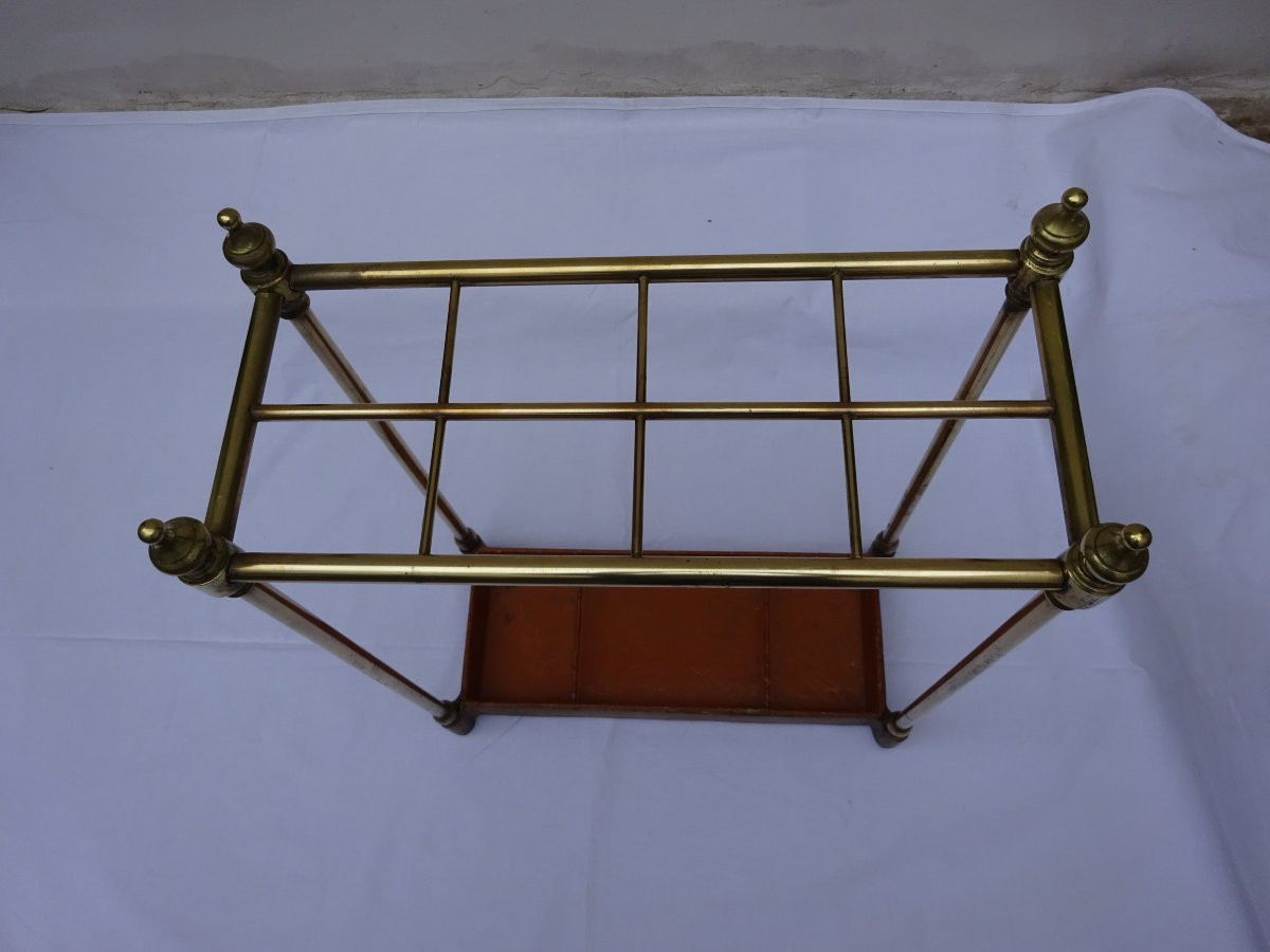 Umbrella Stands And Walking Stick Holders In Brass And Cast Iron-photo-3