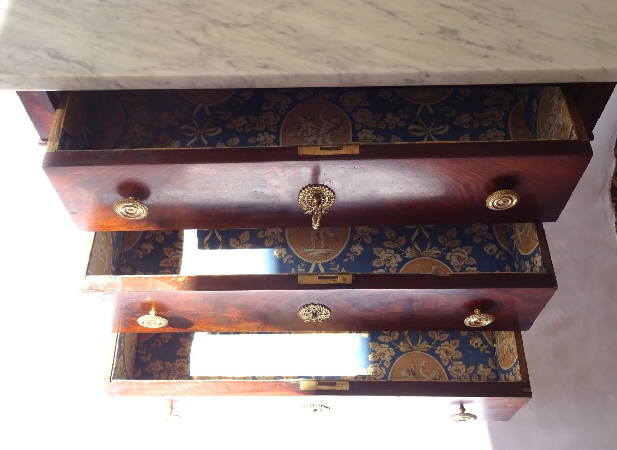 Petite Commode Retour d’Egypte d’époque Napoléon III-photo-1