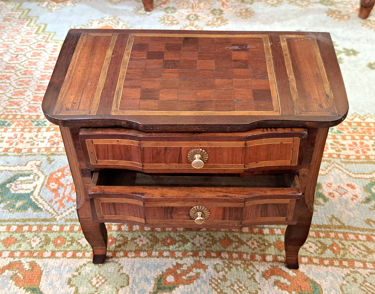 Commode miniature de maîtrise XVIIIème-photo-3