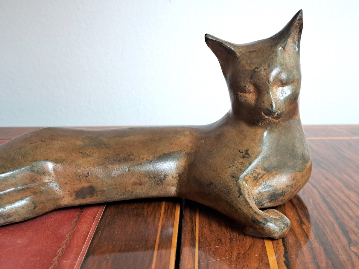 Lying Down Cat By Pierre Chenet-photo-3
