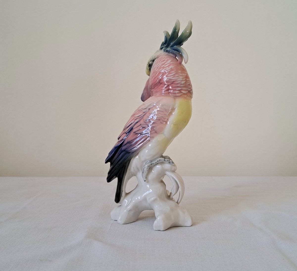 Karl Ens German Porcelain Parrot-photo-4