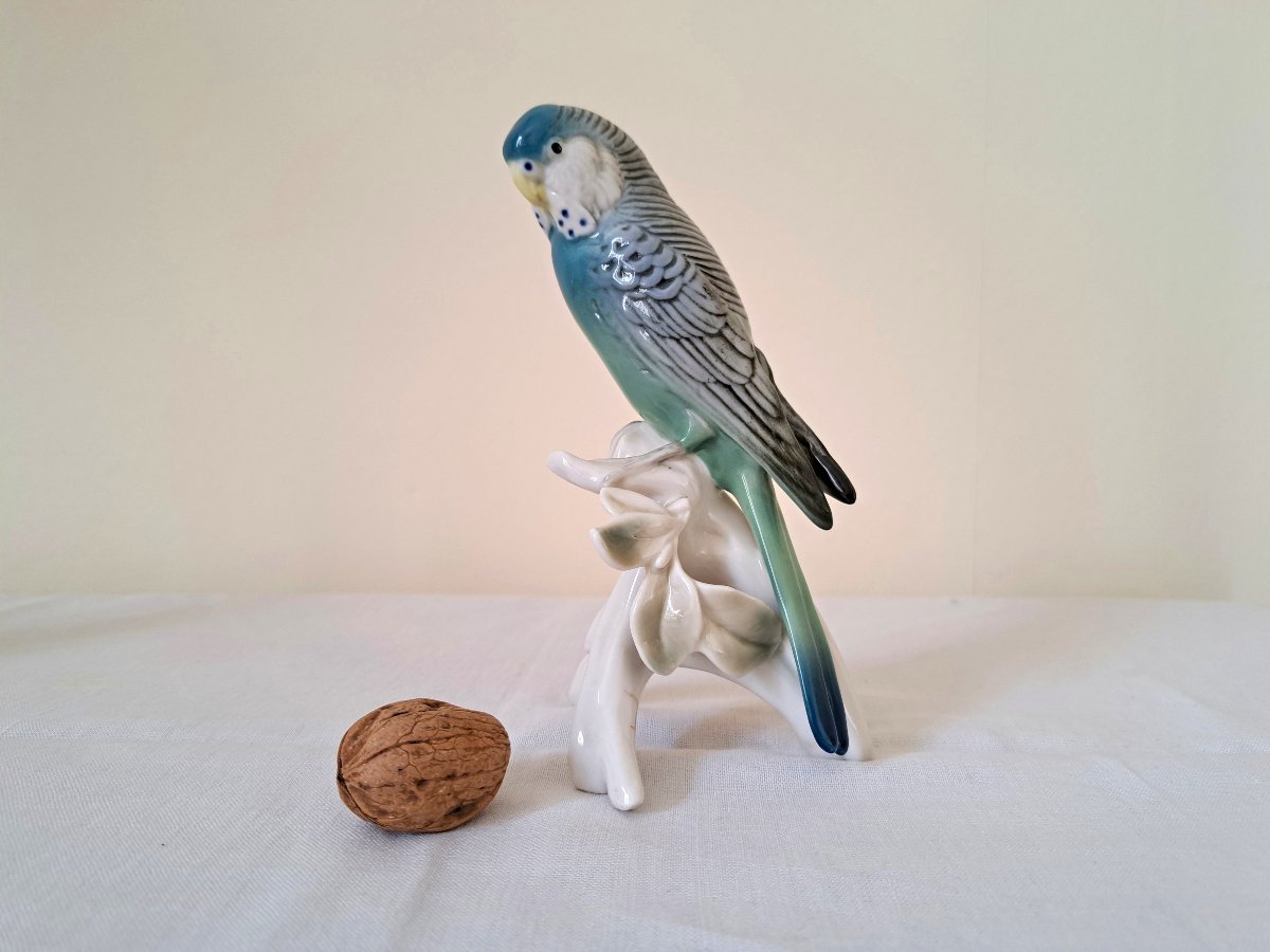 Parakeet Bird German Porcelain Karl Ens-photo-2