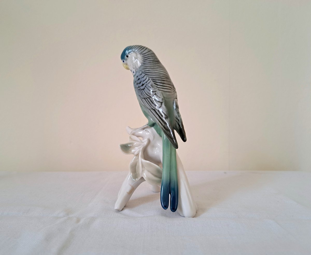 Parakeet Bird German Porcelain Karl Ens-photo-3