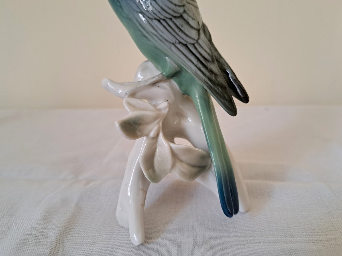 Parakeet Bird German Porcelain Karl Ens-photo-2