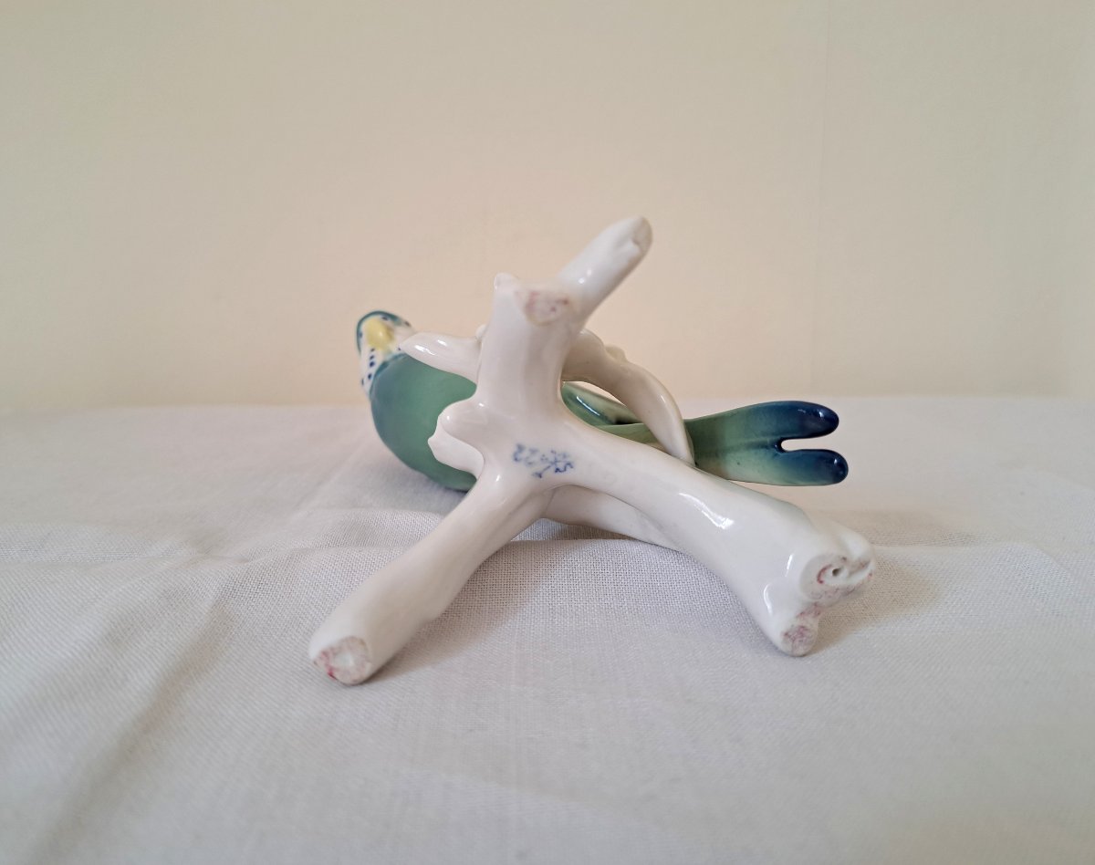 Parakeet Bird German Porcelain Karl Ens-photo-3