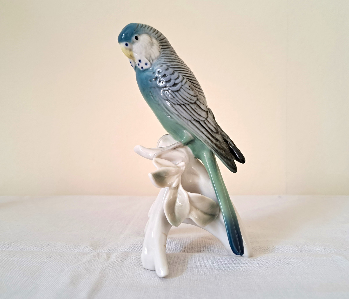 Parakeet Bird German Porcelain Karl Ens
