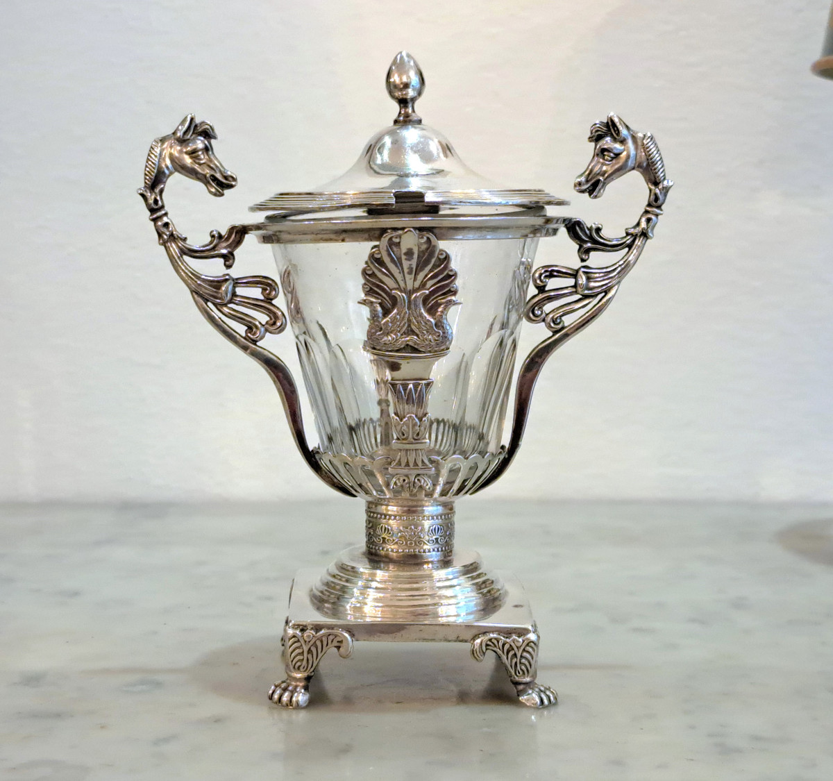 Charles-Antoine Lenglet – Moutardier en argent massif au Vieillard