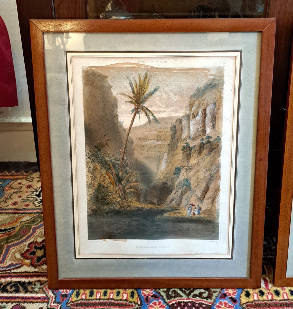 Views Of Bourbon Island – Pair Of 19th-century Lithographs-photo-2