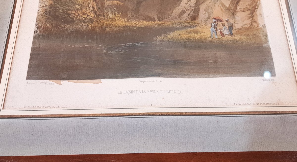 Views Of Bourbon Island – Pair Of 19th-century Lithographs-photo-4