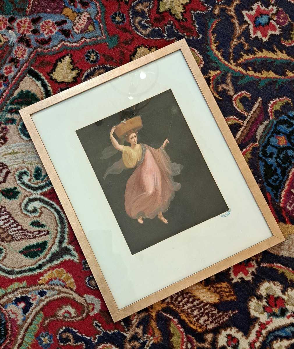 Femme à l’Antique Muse Allégorie du Printemps XIXème-photo-4