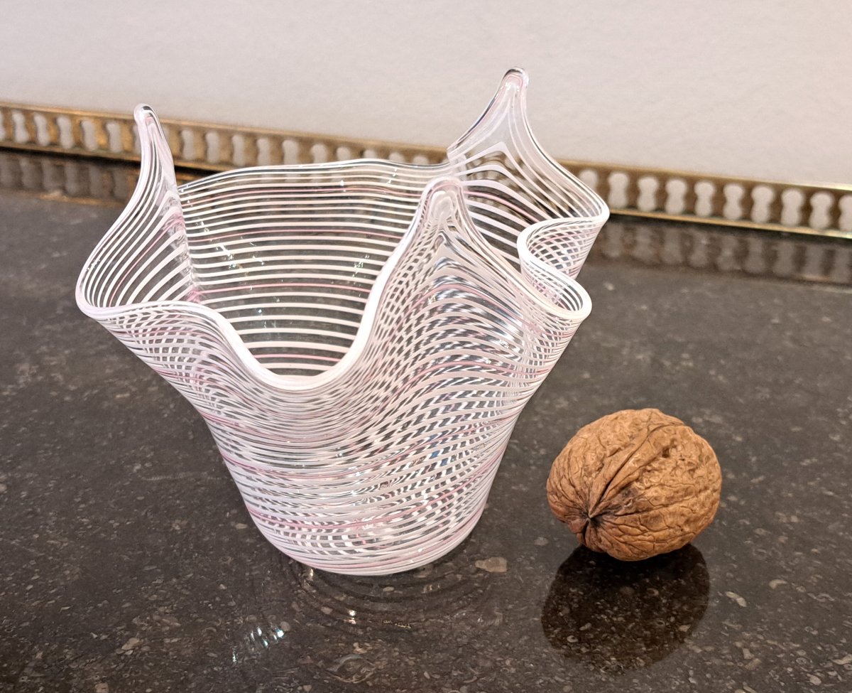 Fazzolletto Handkerchief Vase In Murano Glass-photo-2