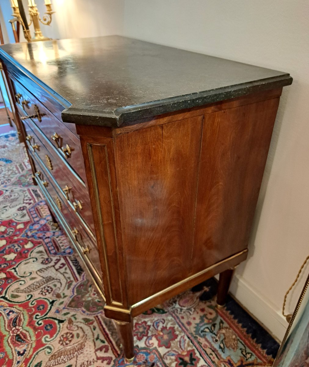 Petite Commode en acajou de style Louis XVI-photo-1