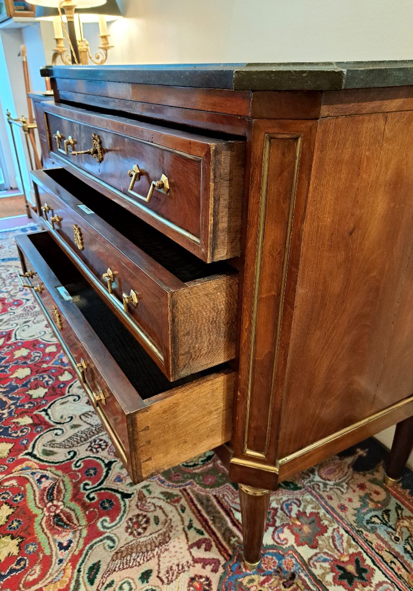 Petite Commode en acajou de style Louis XVI-photo-3
