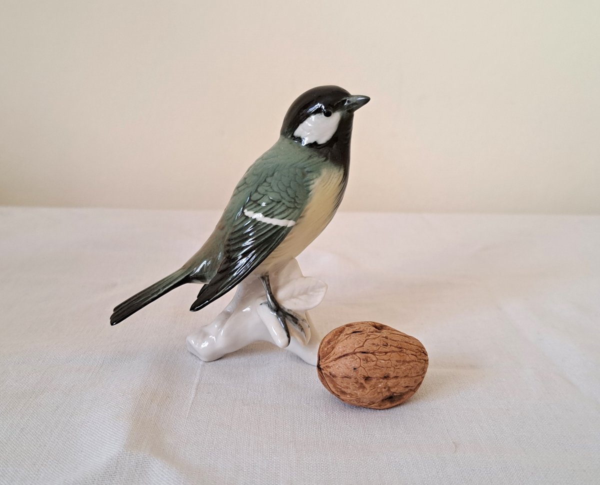 Black Tit, Porcelain Bird, Karl Ens-photo-2