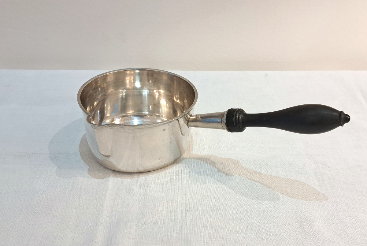 19th Century Solid Silver Saucepan
