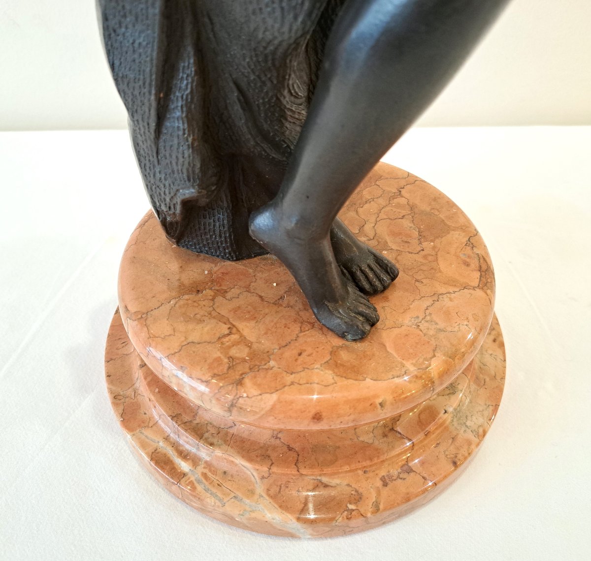 Sculpture en bronze Art Nouveau la Danseuse signée Moreau-photo-1