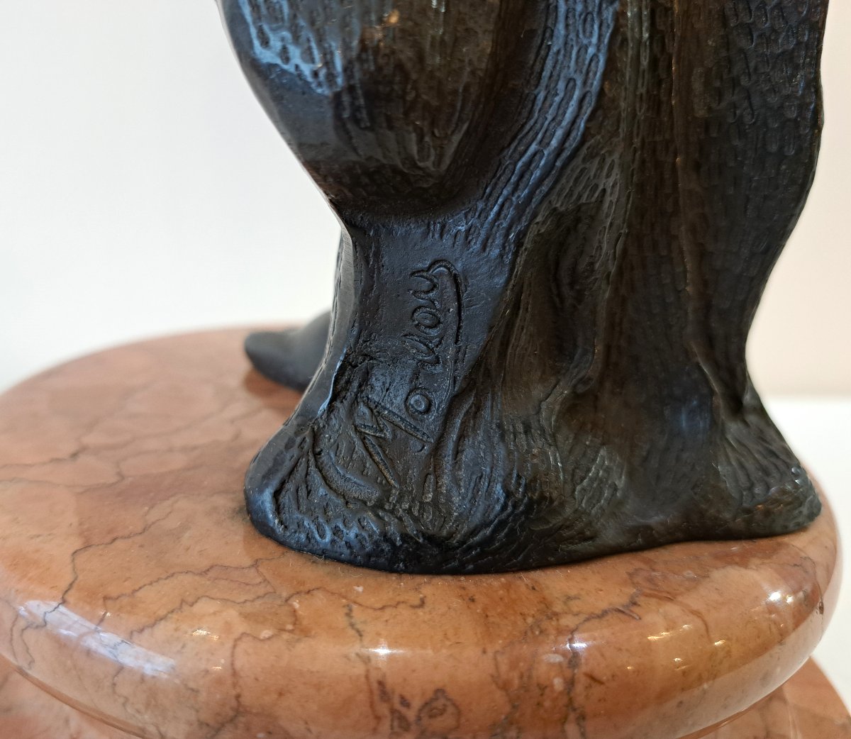 Sculpture en bronze Art Nouveau la Danseuse signée Moreau-photo-4