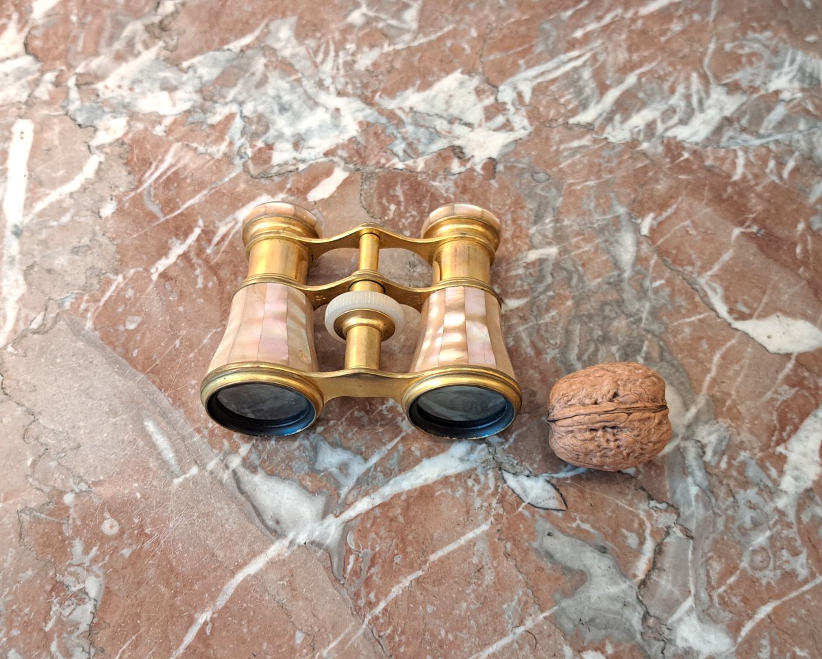 Mother-of-pearl And Brass Opera Glasses-photo-2