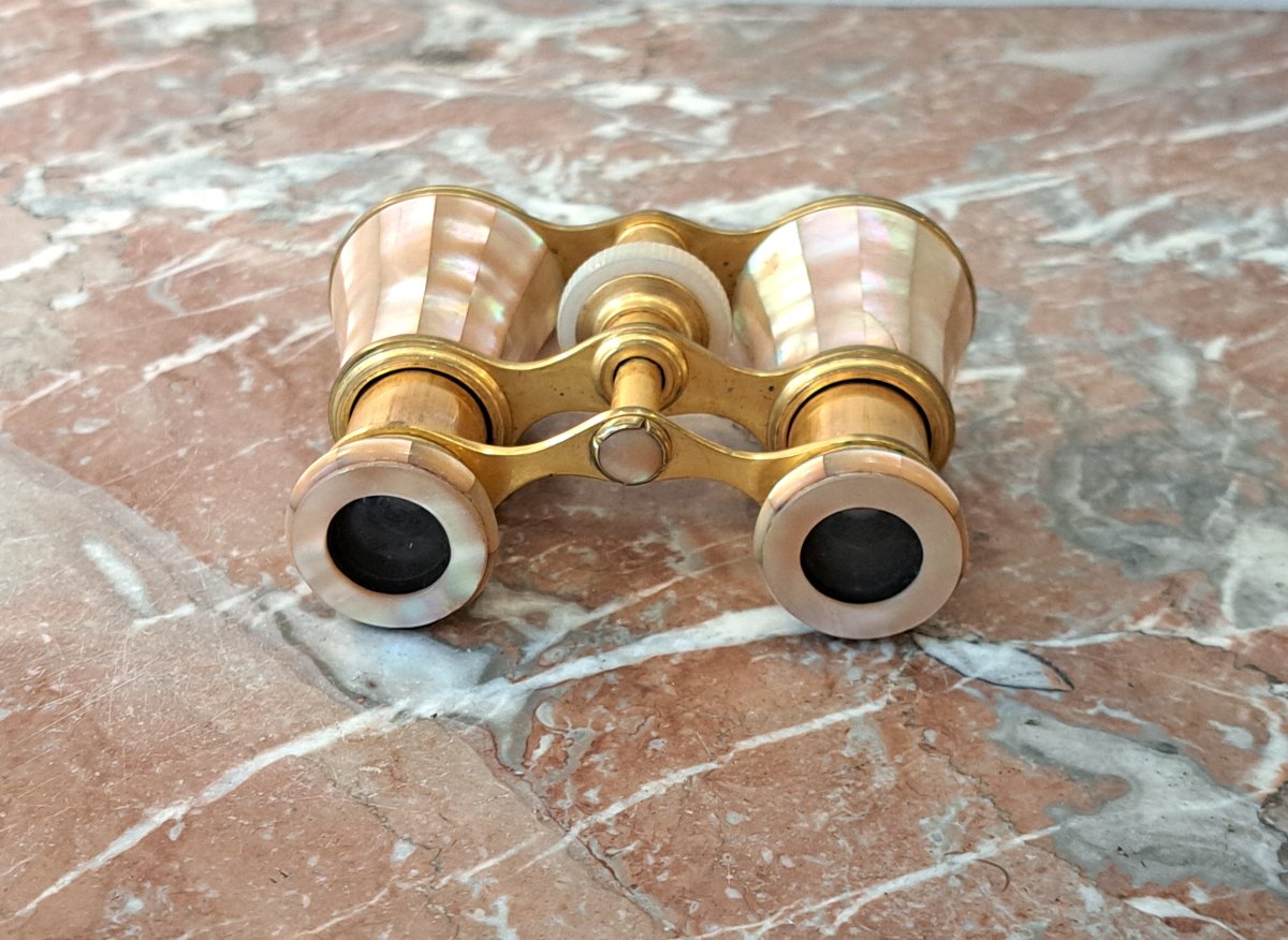 Mother-of-pearl And Brass Opera Glasses-photo-3
