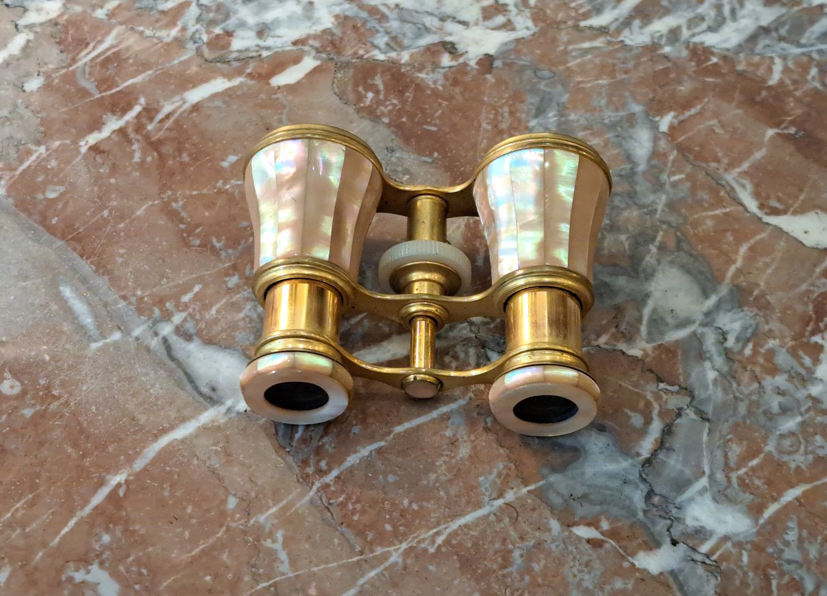 Mother-of-pearl And Brass Opera Glasses-photo-4