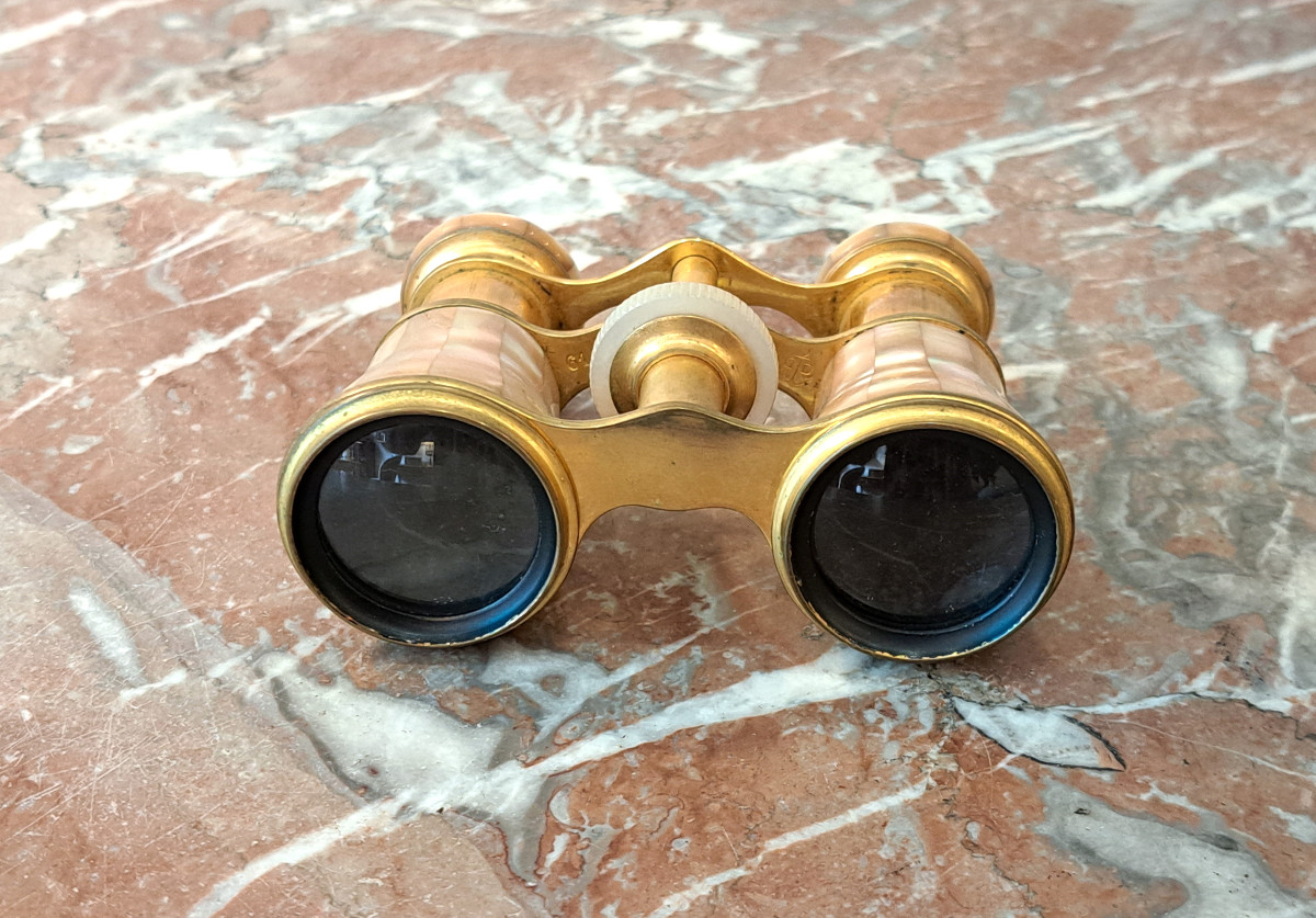 Mother-of-pearl And Brass Opera Glasses-photo-1
