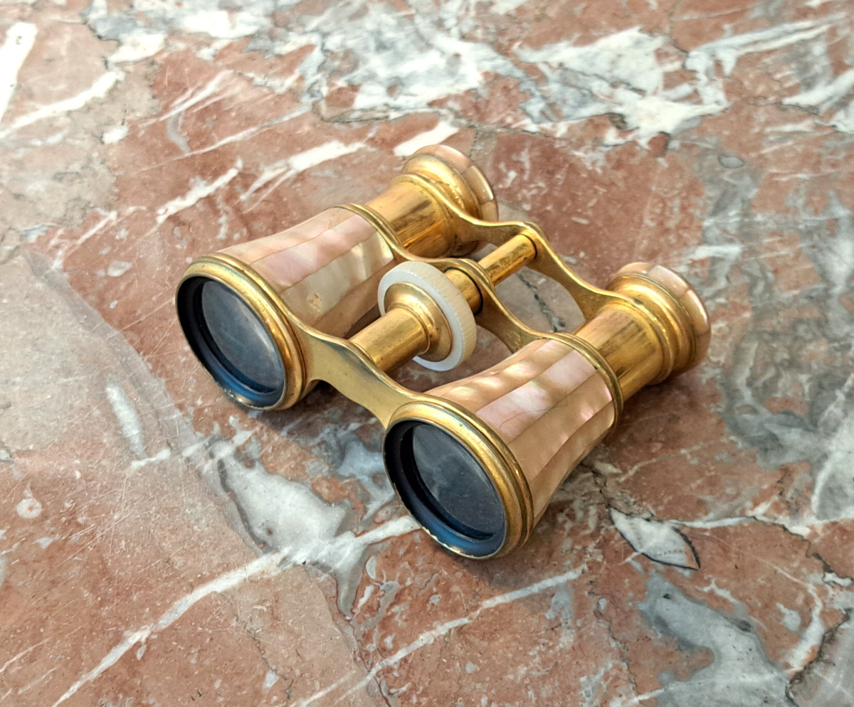 Mother-of-pearl And Brass Opera Glasses