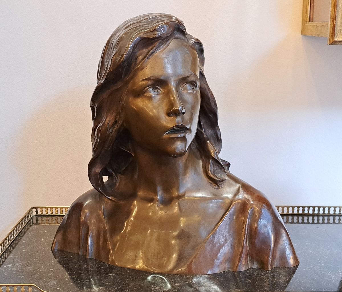 Raoul Larche – Buste bronze Jésus enfant