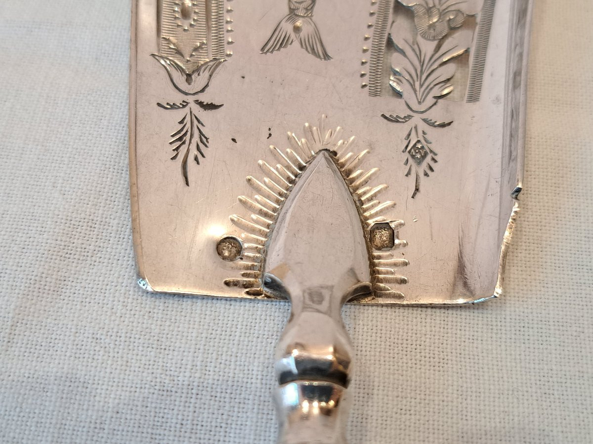 Pelle à poisson en argent massif-photo-1